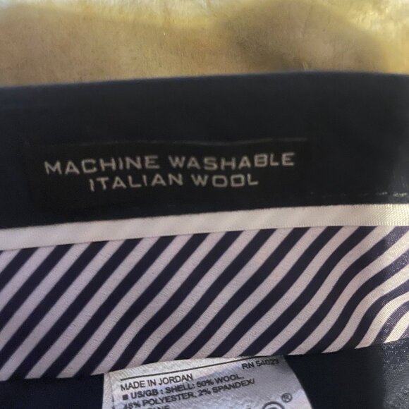 Banana Republic Ryan Navy Blue Pants Women’s Size 6 washable wool blend - Picture 7 of 9